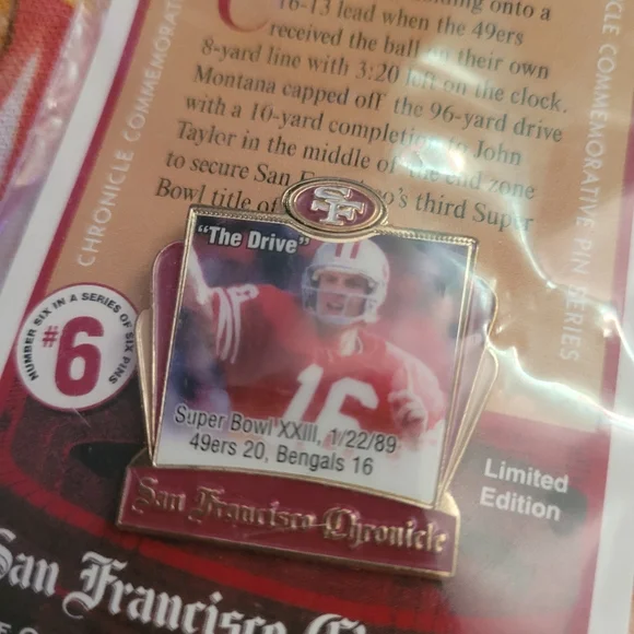49ers Commemorative Pin - Red - Picture 2 of 4